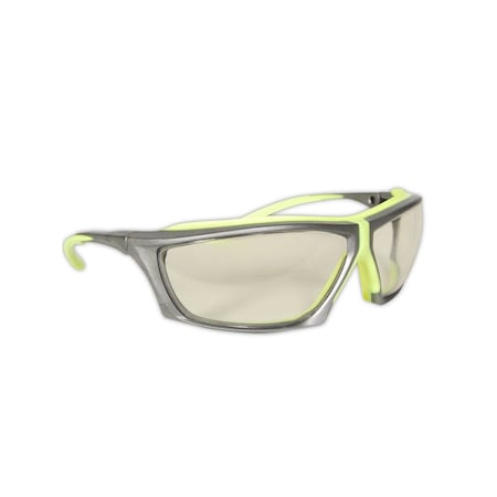Magid Zircon Plus, Safety Glasses, Anti-Fog, Indoor/Outdoor Lens, Grey/Yellow Frame, 1 PR Y770HVAFIO